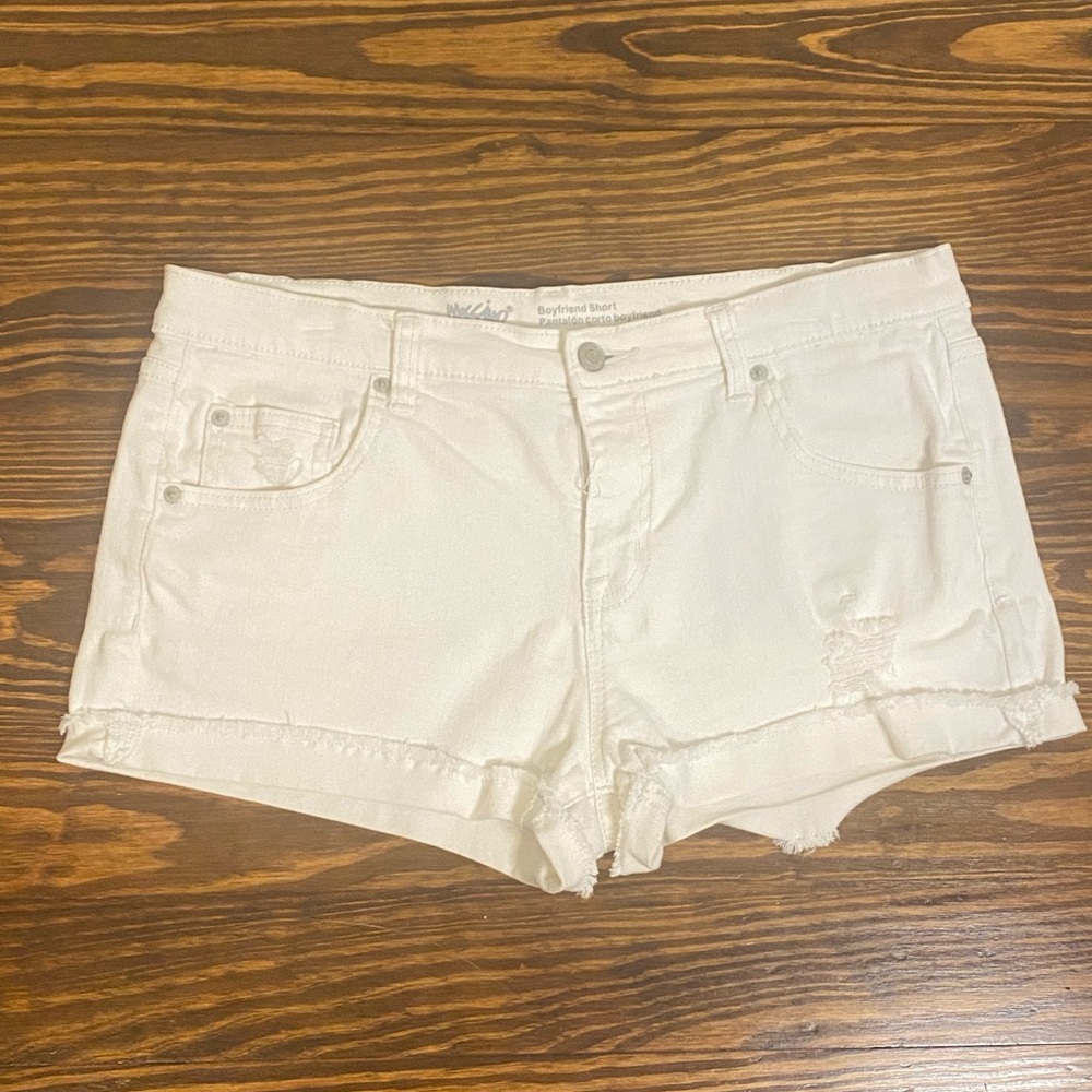 White denim shirts. Size 10.